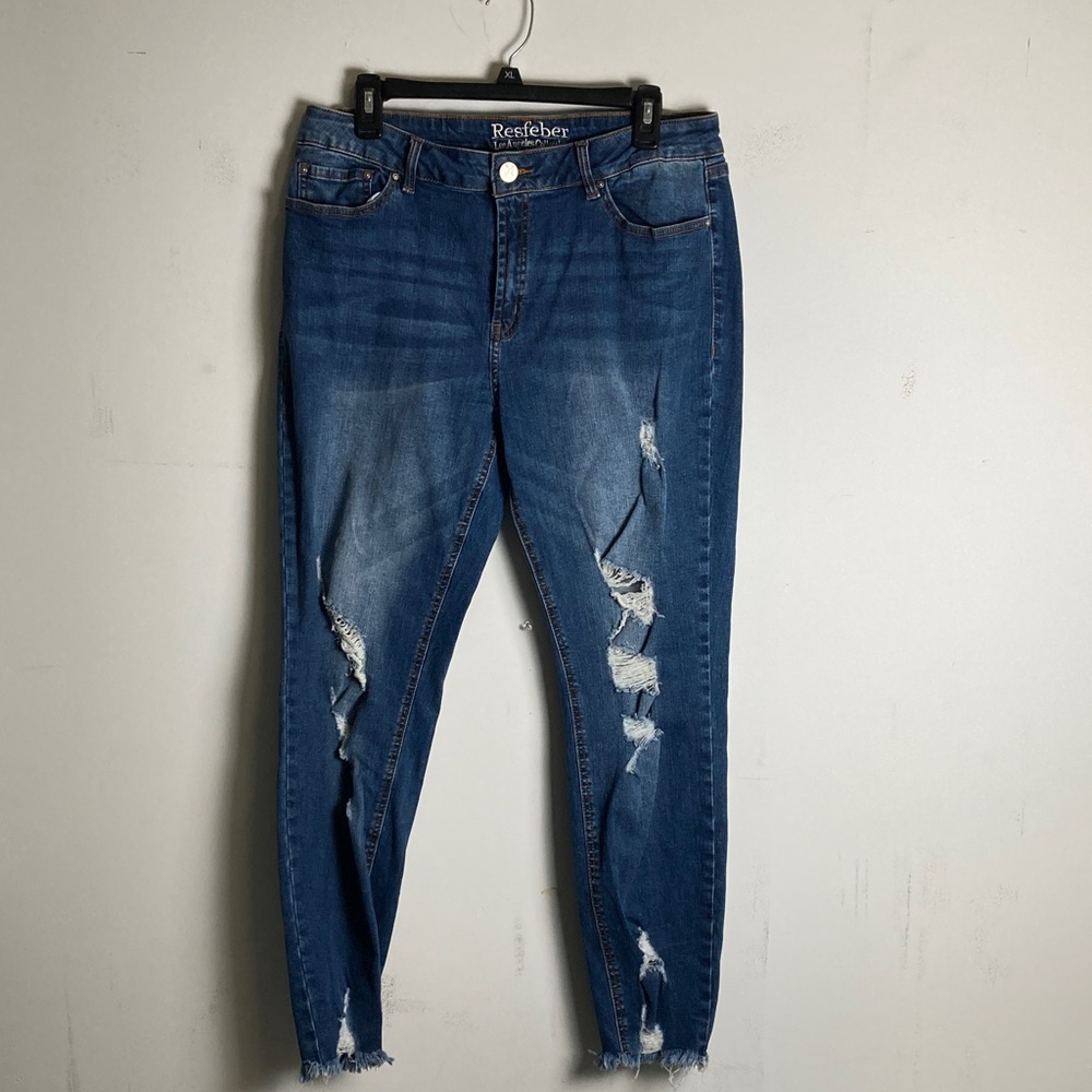Restfeber Distressed High-Rise Blue Women’s Jeans